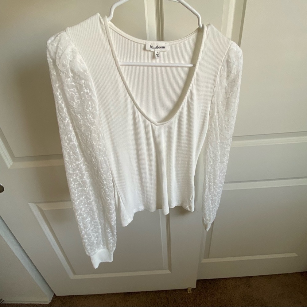 Heart loom blouse